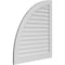 Ekena Millwork Quarter Round Top Left Surface Mount PVC Gable Vent w/ 3-1/2"W x 1"P Standard Frame, 38"W x 42"H GVPQL38X4201SN - alternate 4